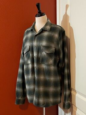 Rhythm Men’s Plaid Pine Green Flannel